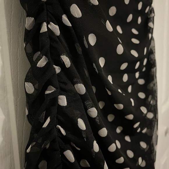 XS Black w/ white polka dot BCBG Dess - Picture 3 of 5